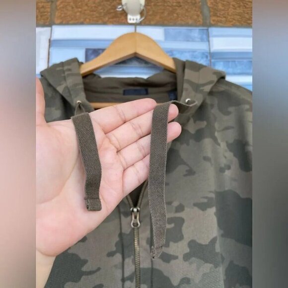 ATM Anthony Thomas Melillo Camo Zip-Up Hoodie Large - Picture 4 of 15